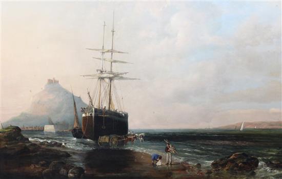 Alfred Clint St Michaels Mount and Bay, 1869 31 x 48in.